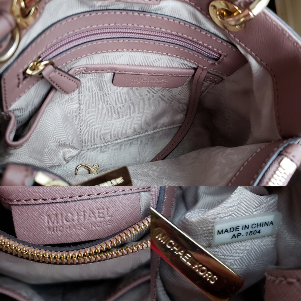 Michael Kors Cynthia Quilted Leather Satchel - Picture 8 of 8